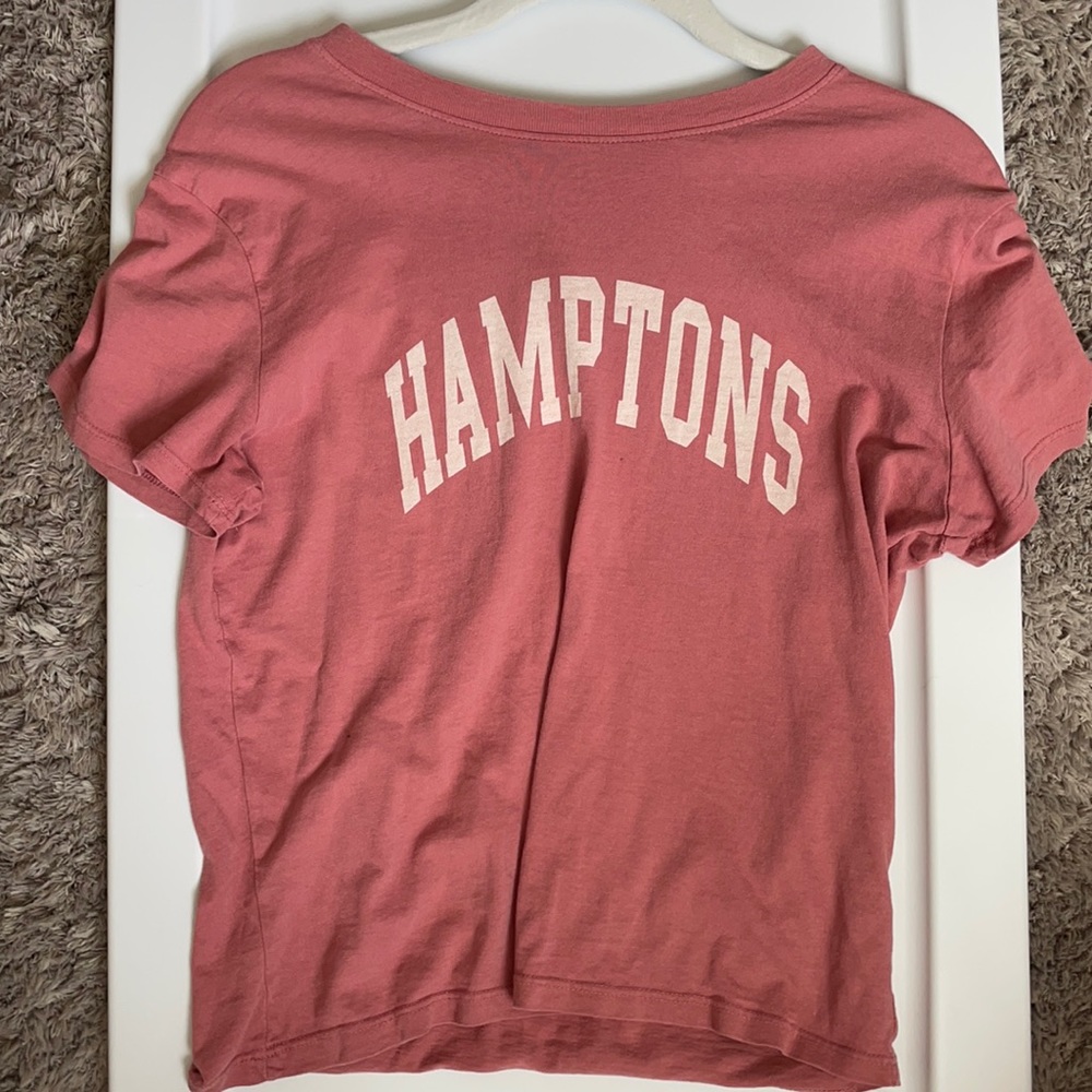 John Galt pink Hampton’s crop top